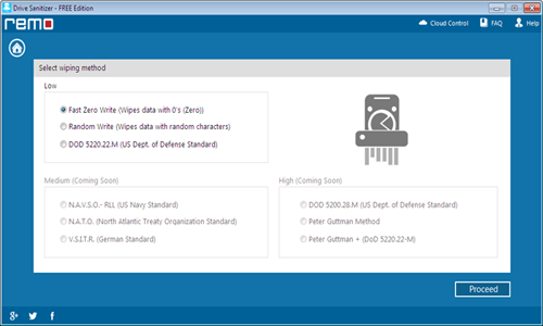 How to Permanently Delete Images from Hard Drive - Select Wiping Method